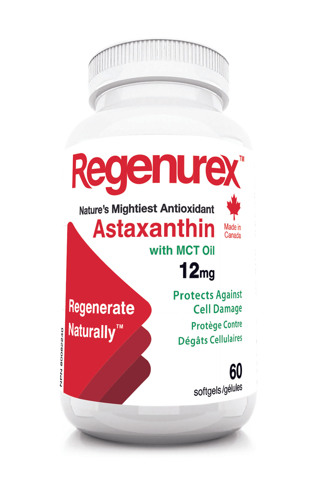 Regenurex Astaxanthin - 12 mg - 60 count