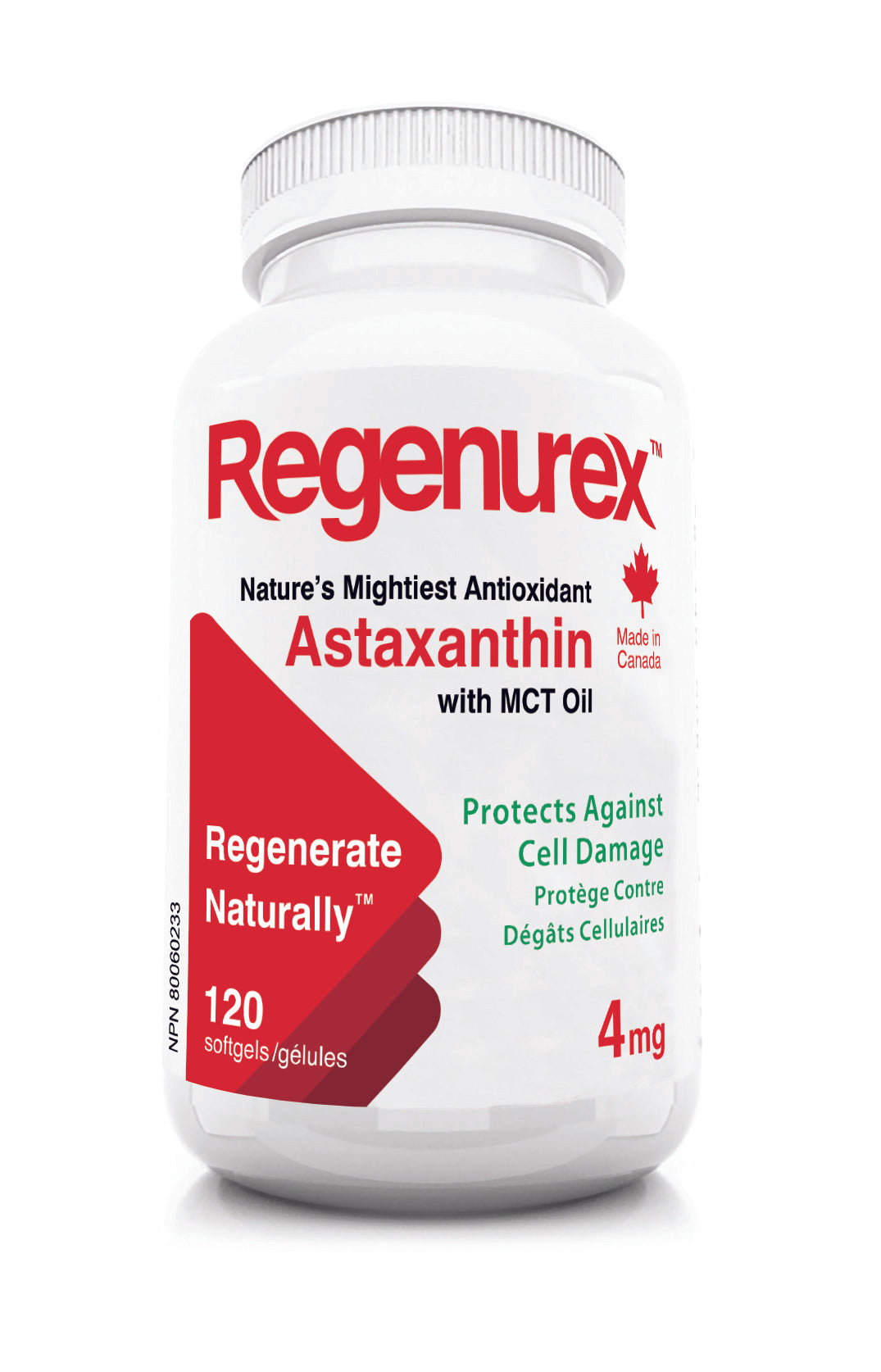 Regenurex Astaxanthin - 4mg - 120 count