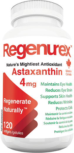 A bottle of 4mg Regenurex.